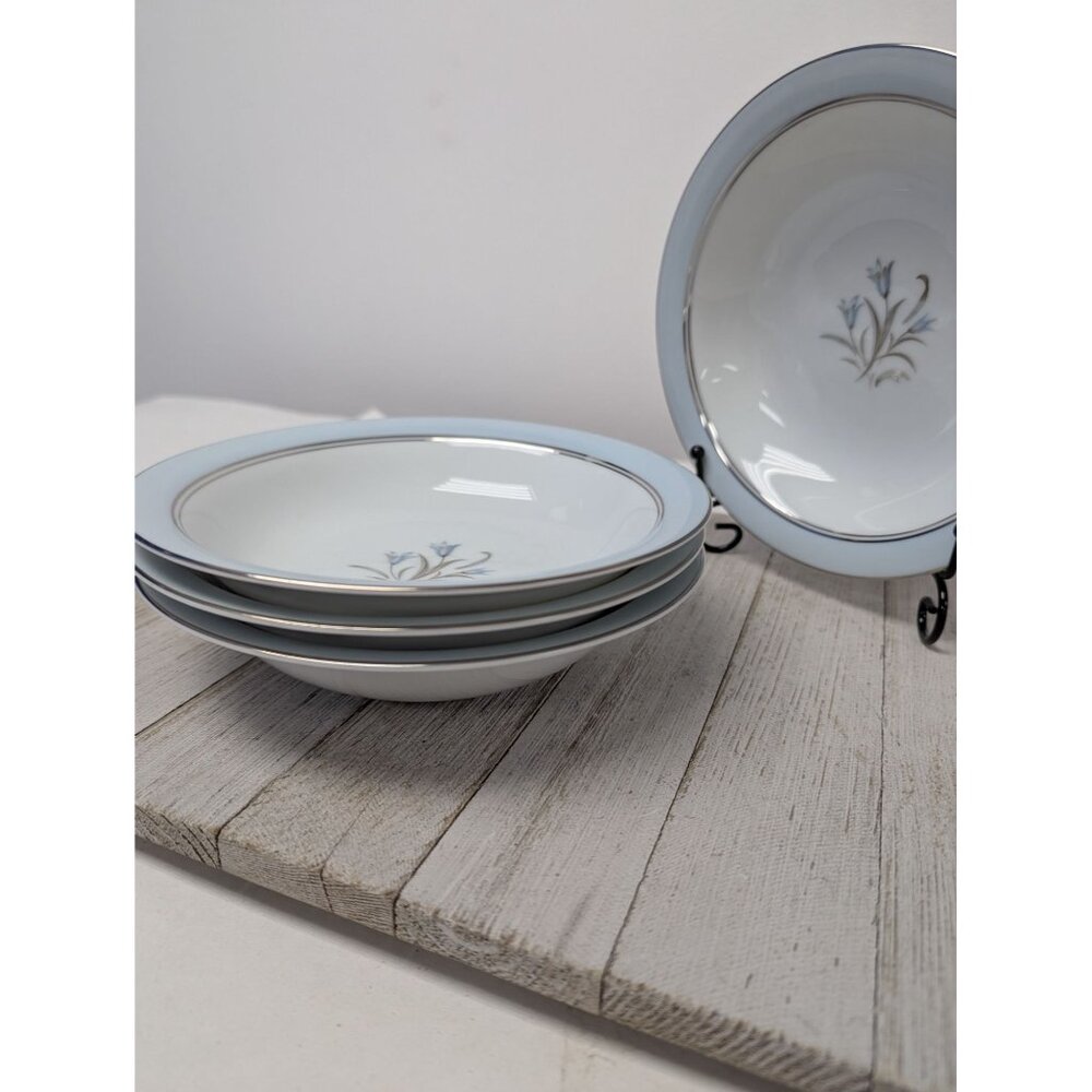 Set Of 4 Noritake Bluebell Soup Cereal Bowls 5558 Fine China - Picture 5 of 7